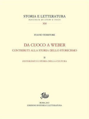 cover image of Da Cuoco a Weber. Contributi alla storia dello storicismo